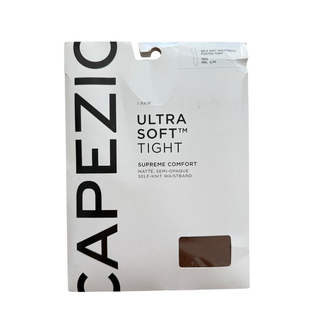 Capezio Ultra Soft Footed Tights S/M Matte Semi-Opaque Dance Tight NIB